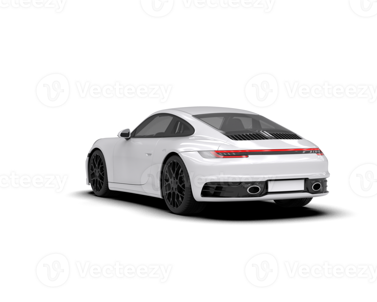 Realistic sport car isolated on background. 3d rendering - illustration png