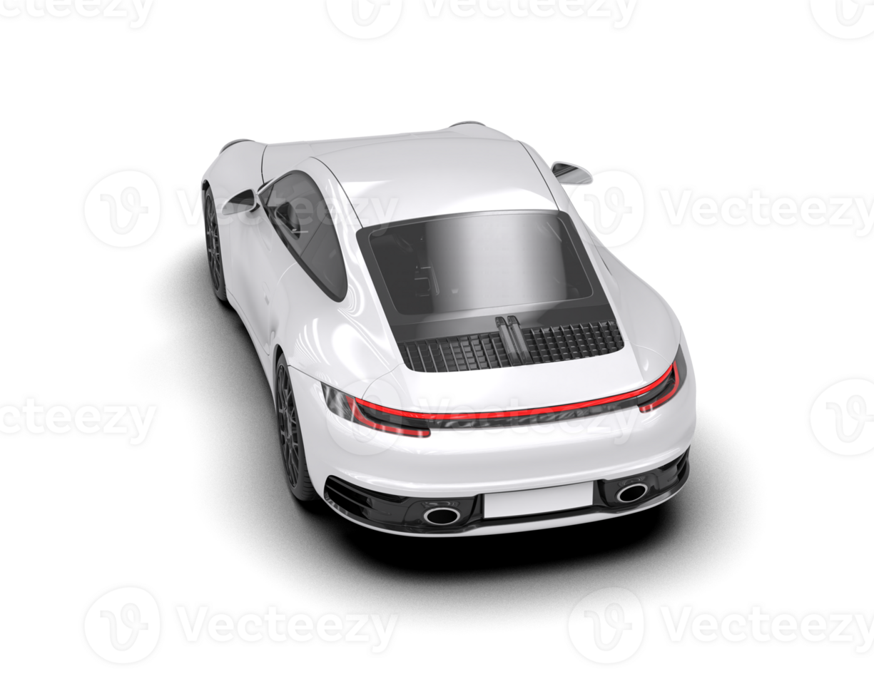 Realistic sport car isolated on background. 3d rendering - illustration png