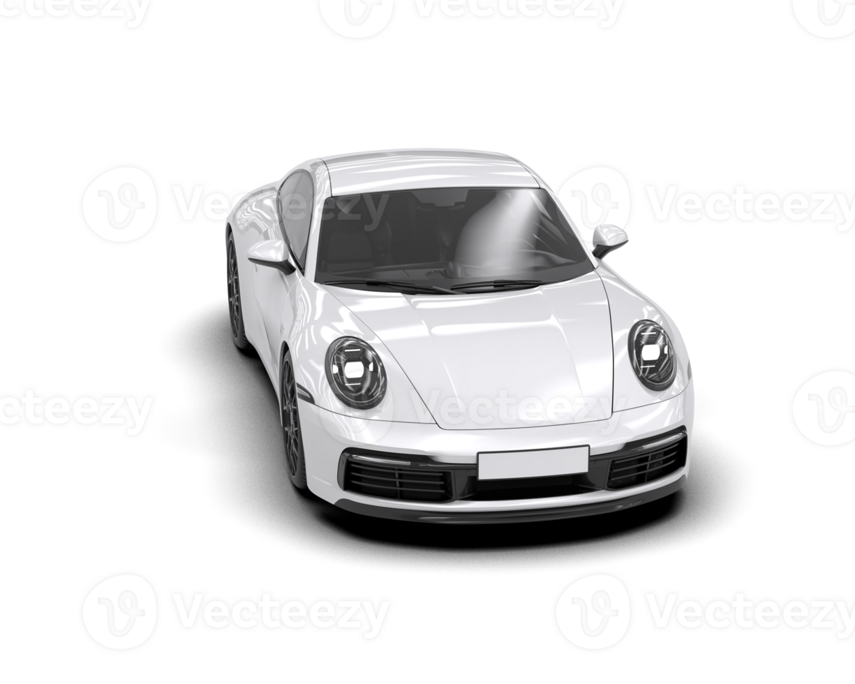 Realistic sport car isolated on background. 3d rendering - illustration png