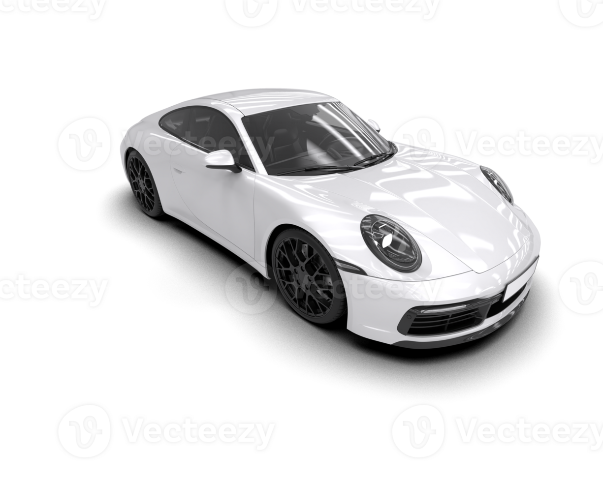 Realistic sport car isolated on background. 3d rendering - illustration png