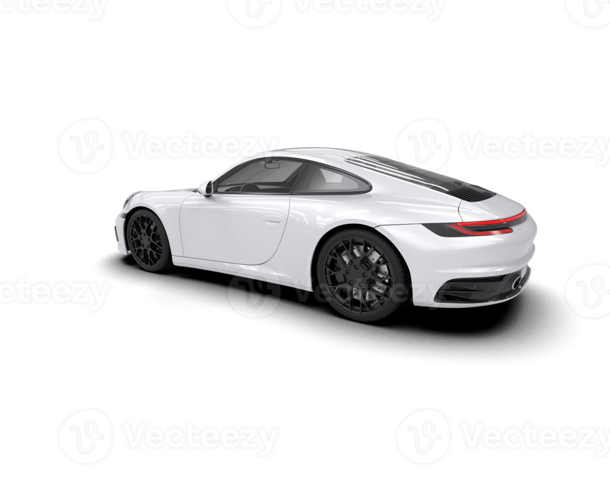Realistic sport car isolated on background. 3d rendering - illustration png