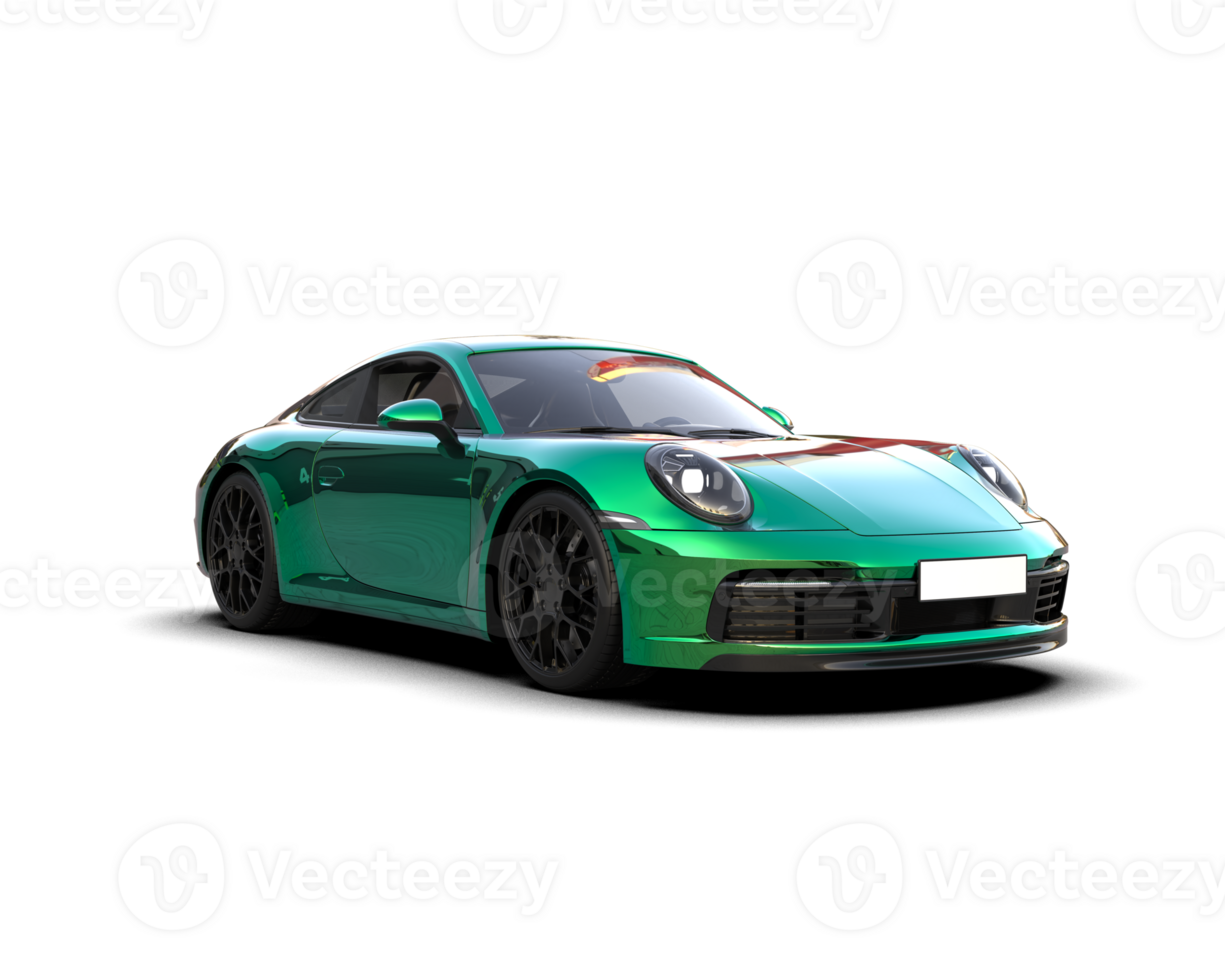 Realistic sport car isolated on background. 3d rendering - illustration png