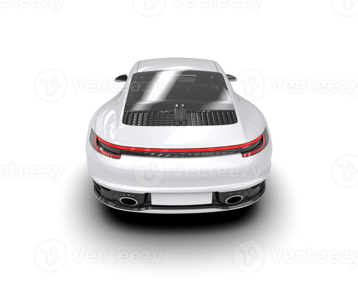 Realistic sport car isolated on background. 3d rendering - illustration png