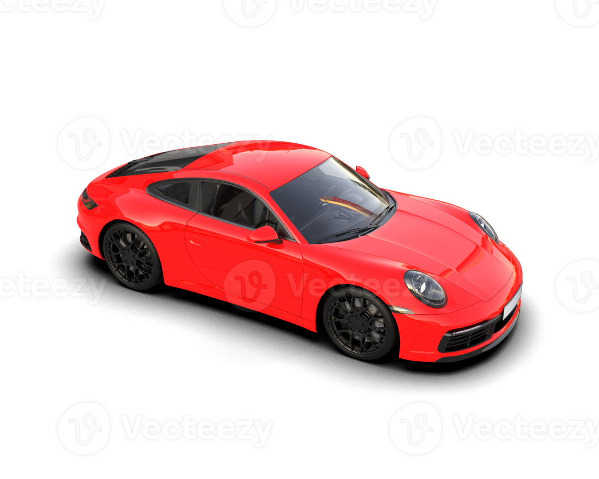 Realistic sport car isolated on background. 3d rendering - illustration png