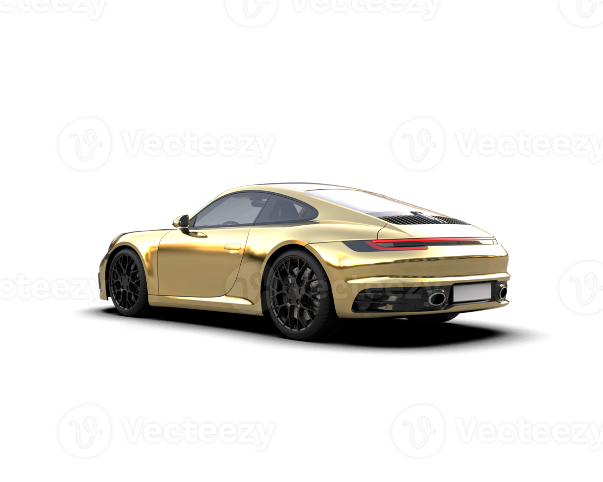 Realistic sport car isolated on background. 3d rendering - illustration png