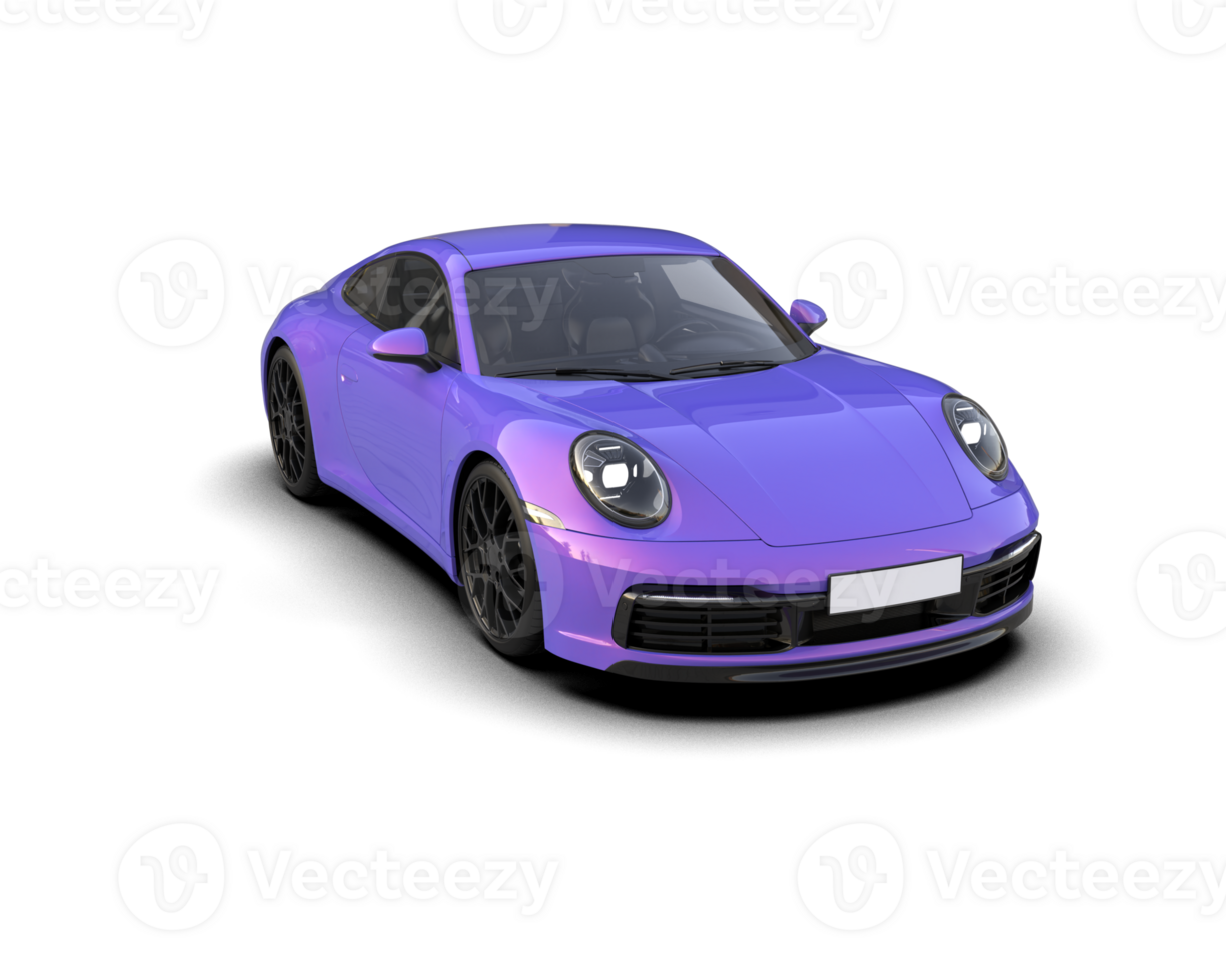 Realistic sport car isolated on background. 3d rendering - illustration png
