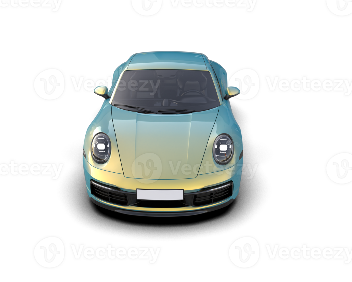 Realistic sport car isolated on background. 3d rendering - illustration png