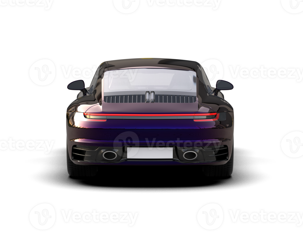 Realistic sport car isolated on background. 3d rendering - illustration png