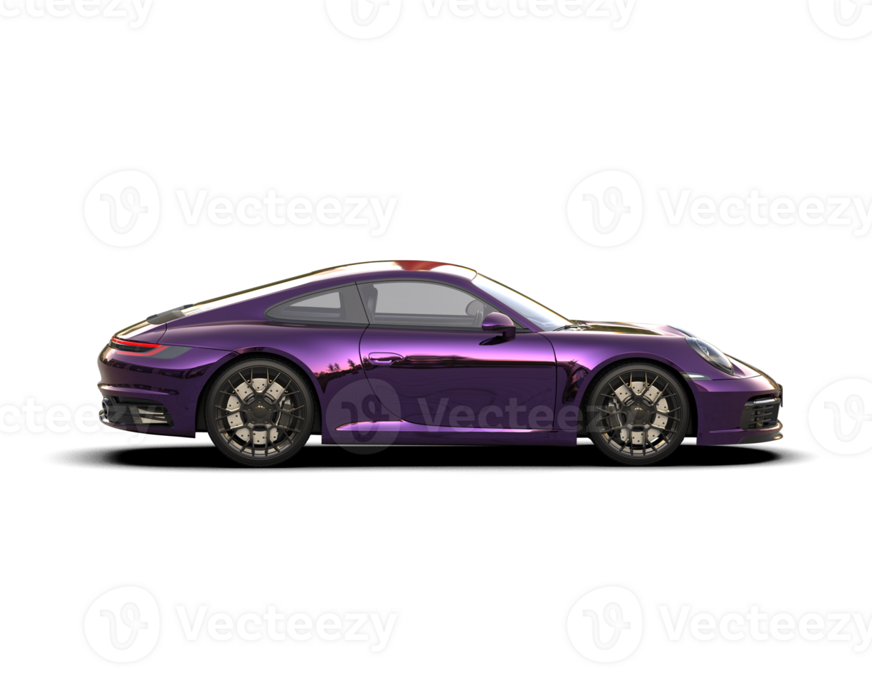 Realistic sport car isolated on background. 3d rendering - illustration png