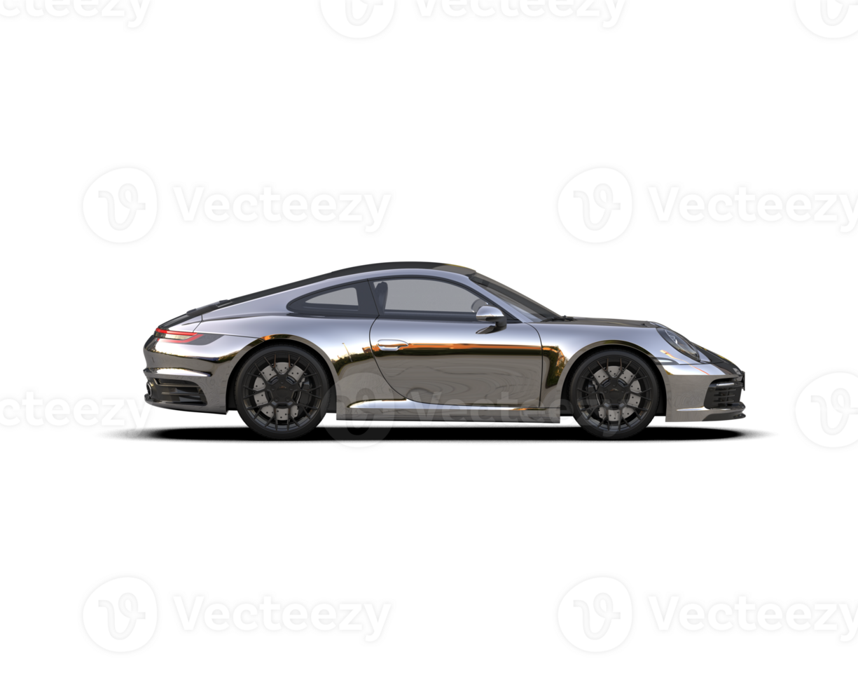 Realistic sport car isolated on background. 3d rendering - illustration png