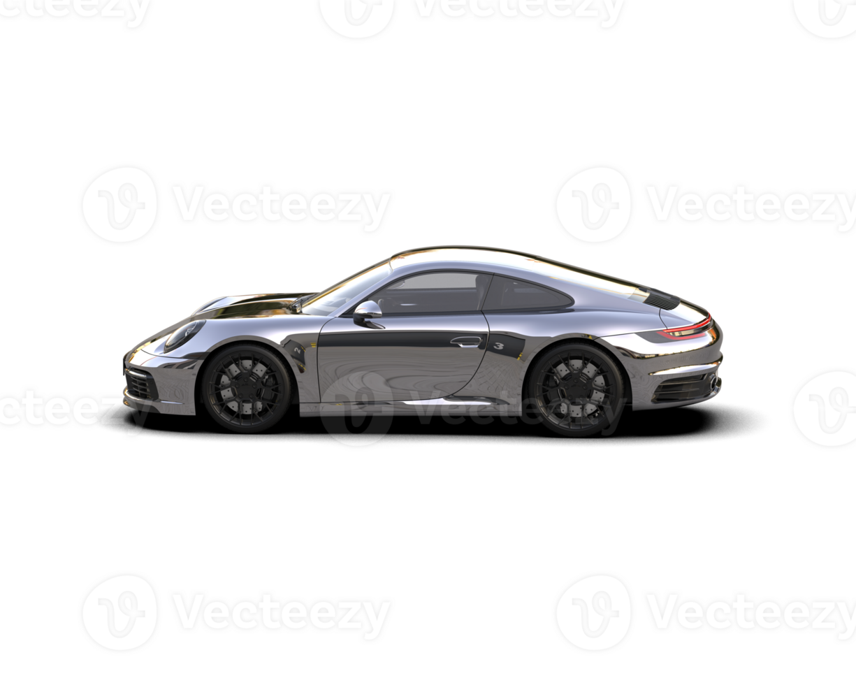 Realistic sport car isolated on background. 3d rendering - illustration png