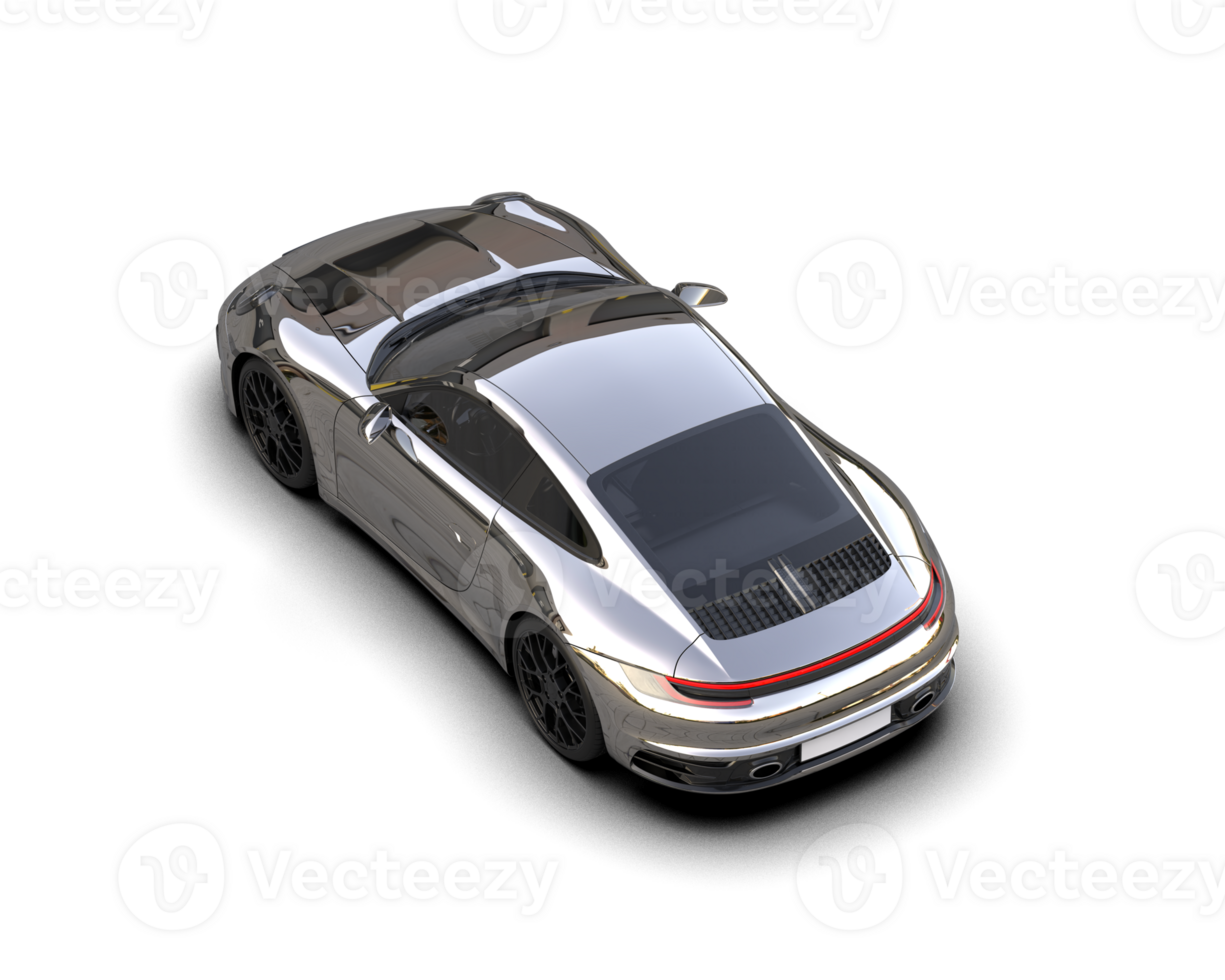 Realistic sport car isolated on background. 3d rendering - illustration png