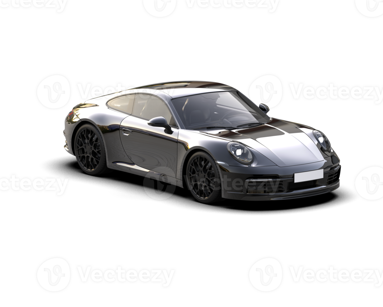 Realistic sport car isolated on background. 3d rendering - illustration png