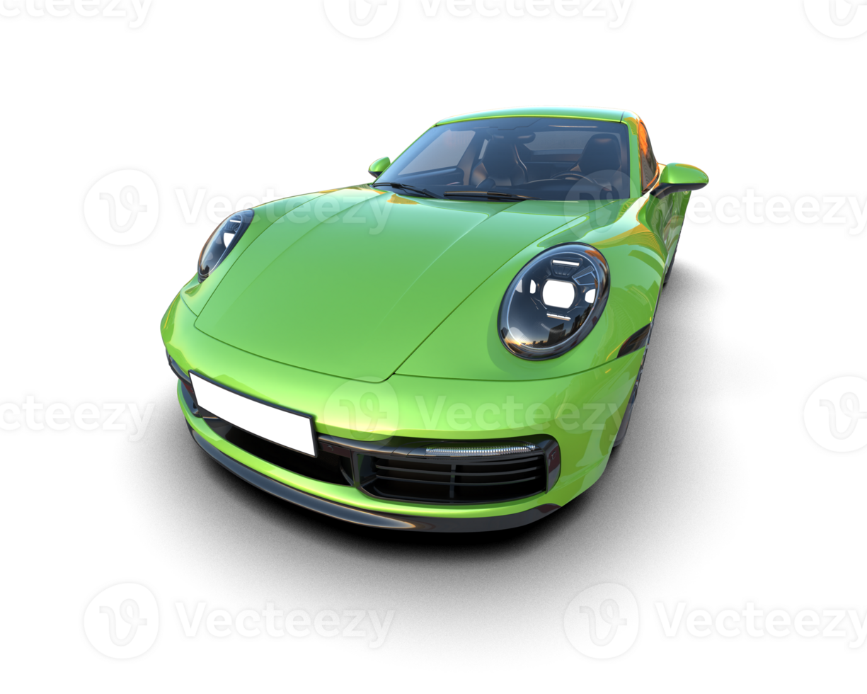 Realistic sport car isolated on background. 3d rendering - illustration png