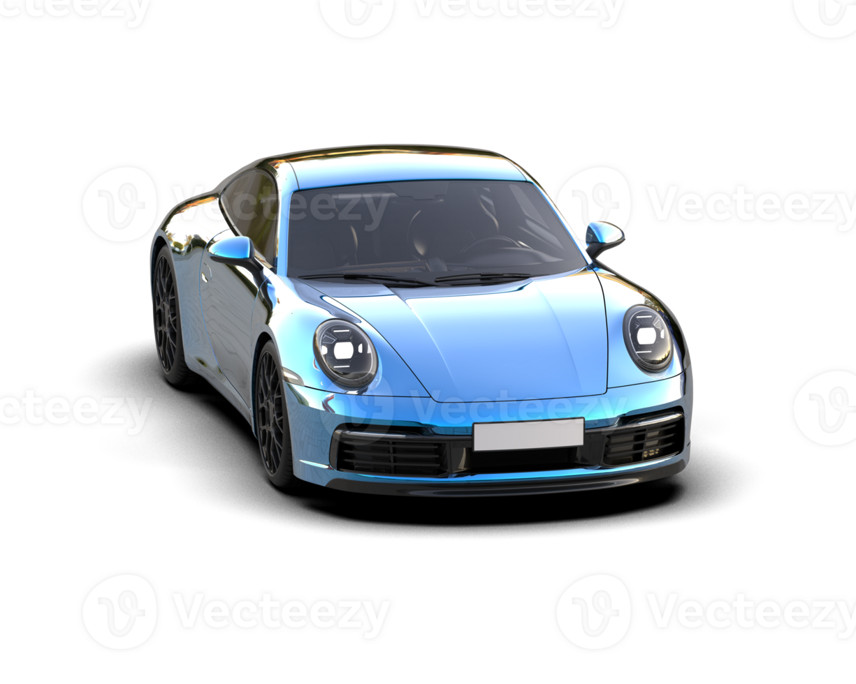 Realistic sport car isolated on background. 3d rendering - illustration png