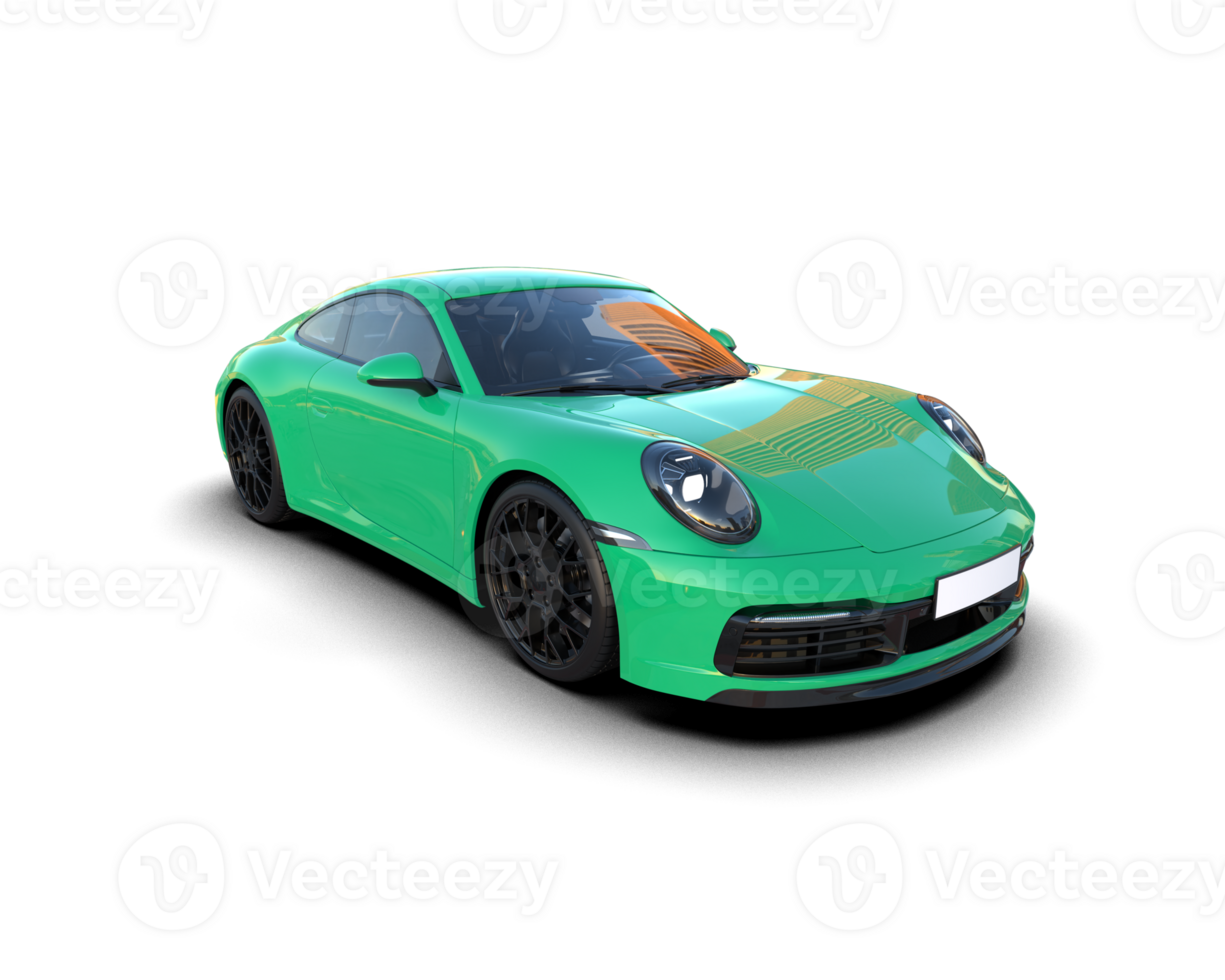 Realistic sport car isolated on background. 3d rendering - illustration png
