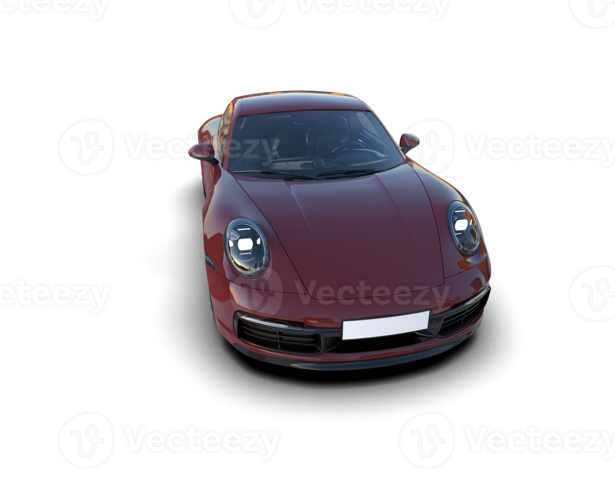 Realistic sport car isolated on background. 3d rendering - illustration png