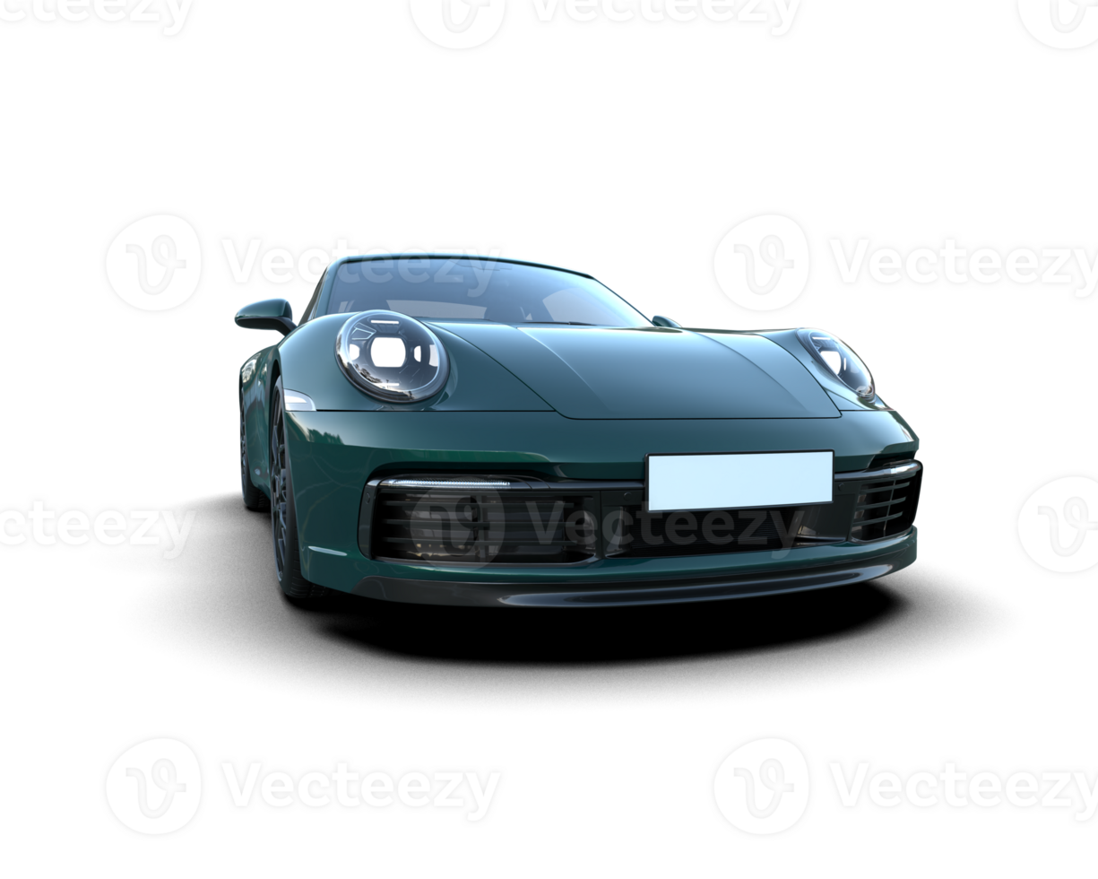 Realistic sport car isolated on background. 3d rendering - illustration png