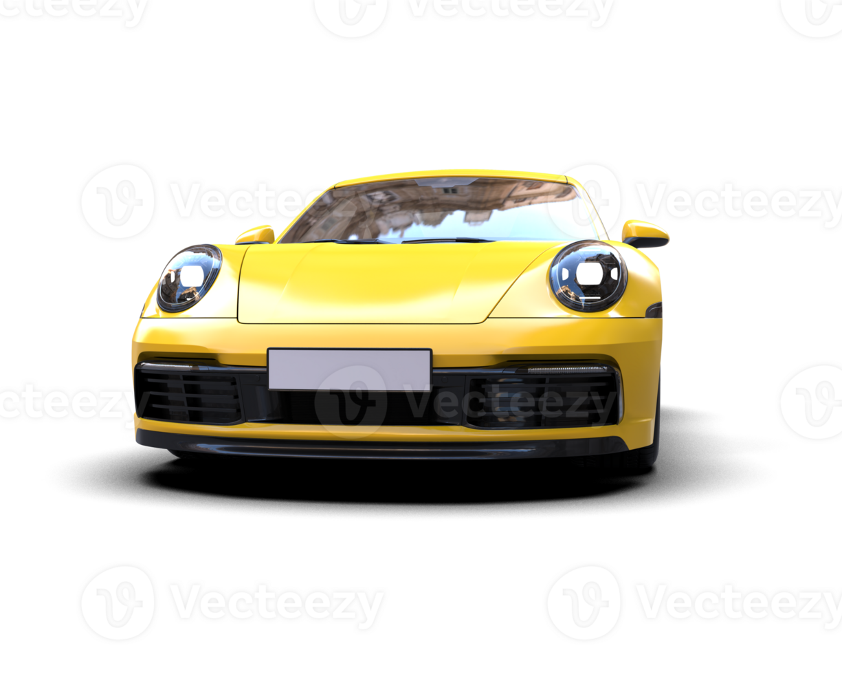 Realistic sport car isolated on background. 3d rendering - illustration png