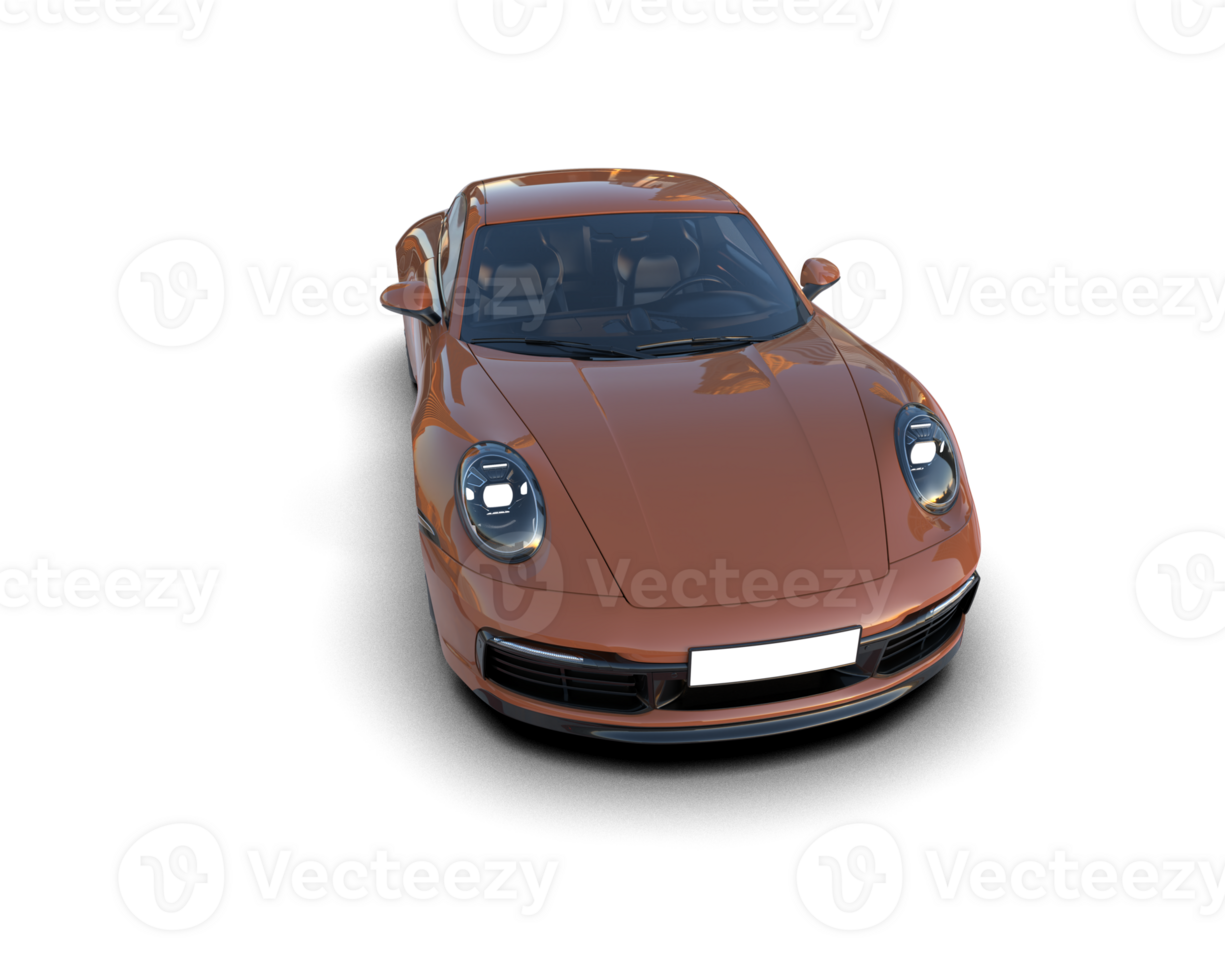 Realistic sport car isolated on background. 3d rendering - illustration png