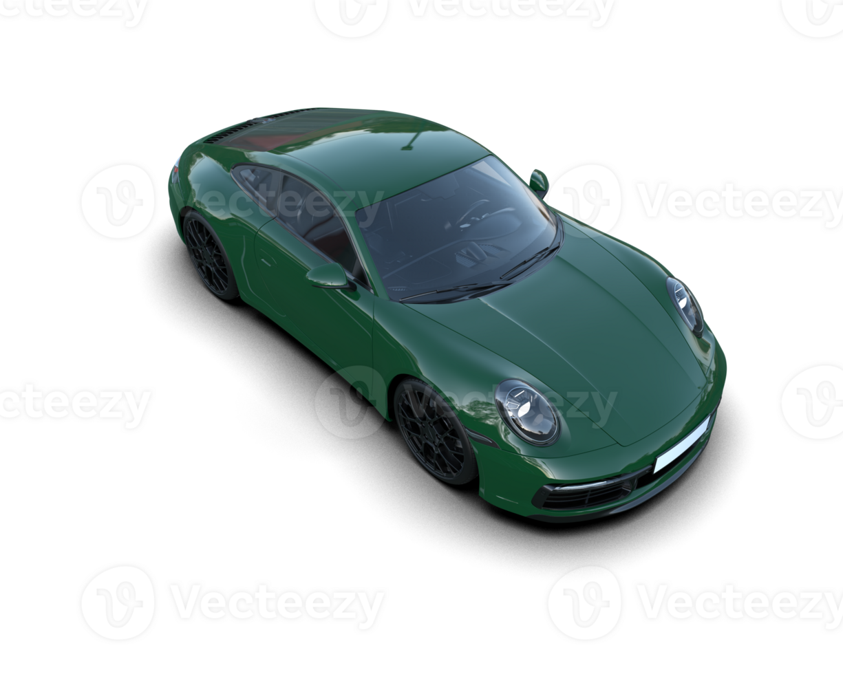 Realistic sport car isolated on background. 3d rendering - illustration png