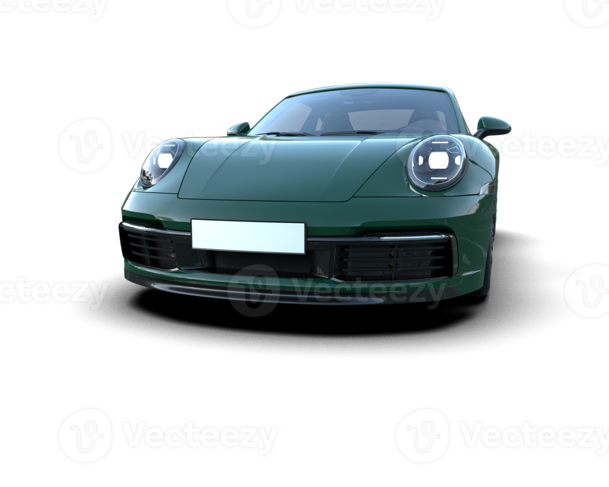 Realistic sport car isolated on background. 3d rendering - illustration png