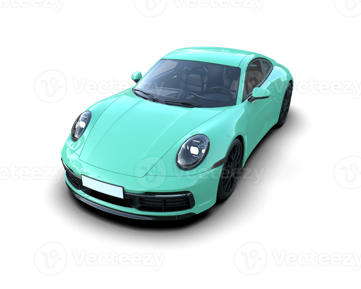Realistic sport car isolated on background. 3d rendering - illustration png