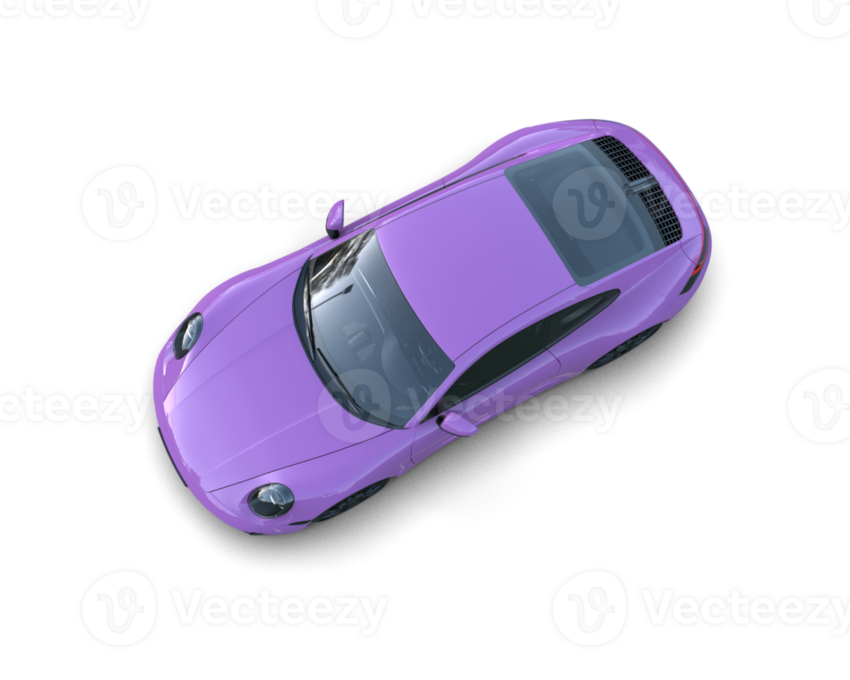 Realistic sport car isolated on background. 3d rendering - illustration png
