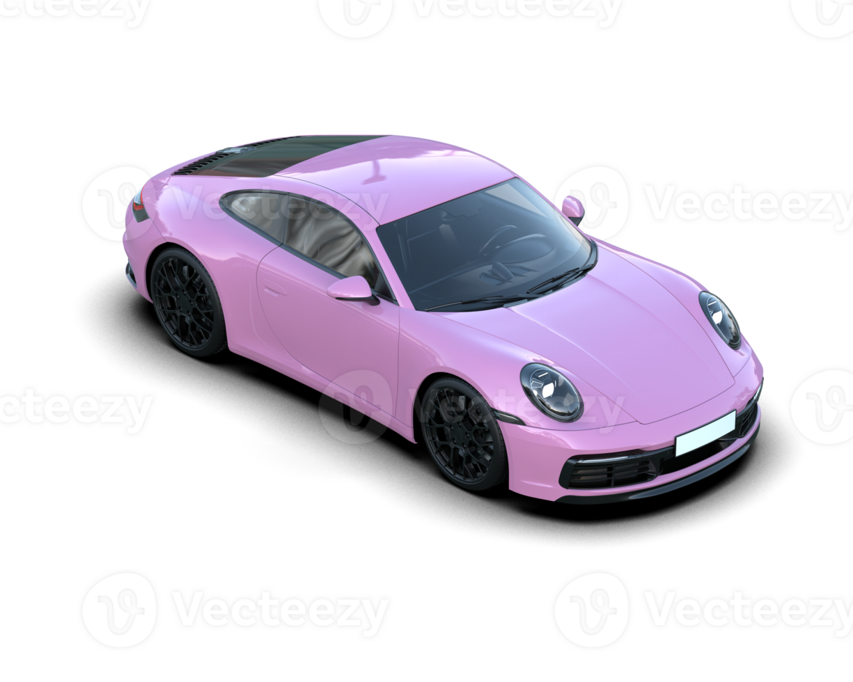 Realistic sport car isolated on background. 3d rendering - illustration png