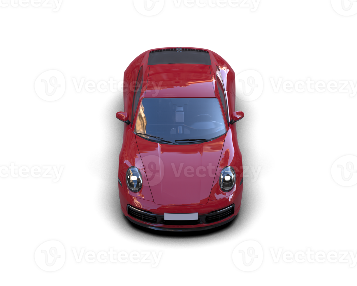Realistic sport car isolated on background. 3d rendering - illustration png