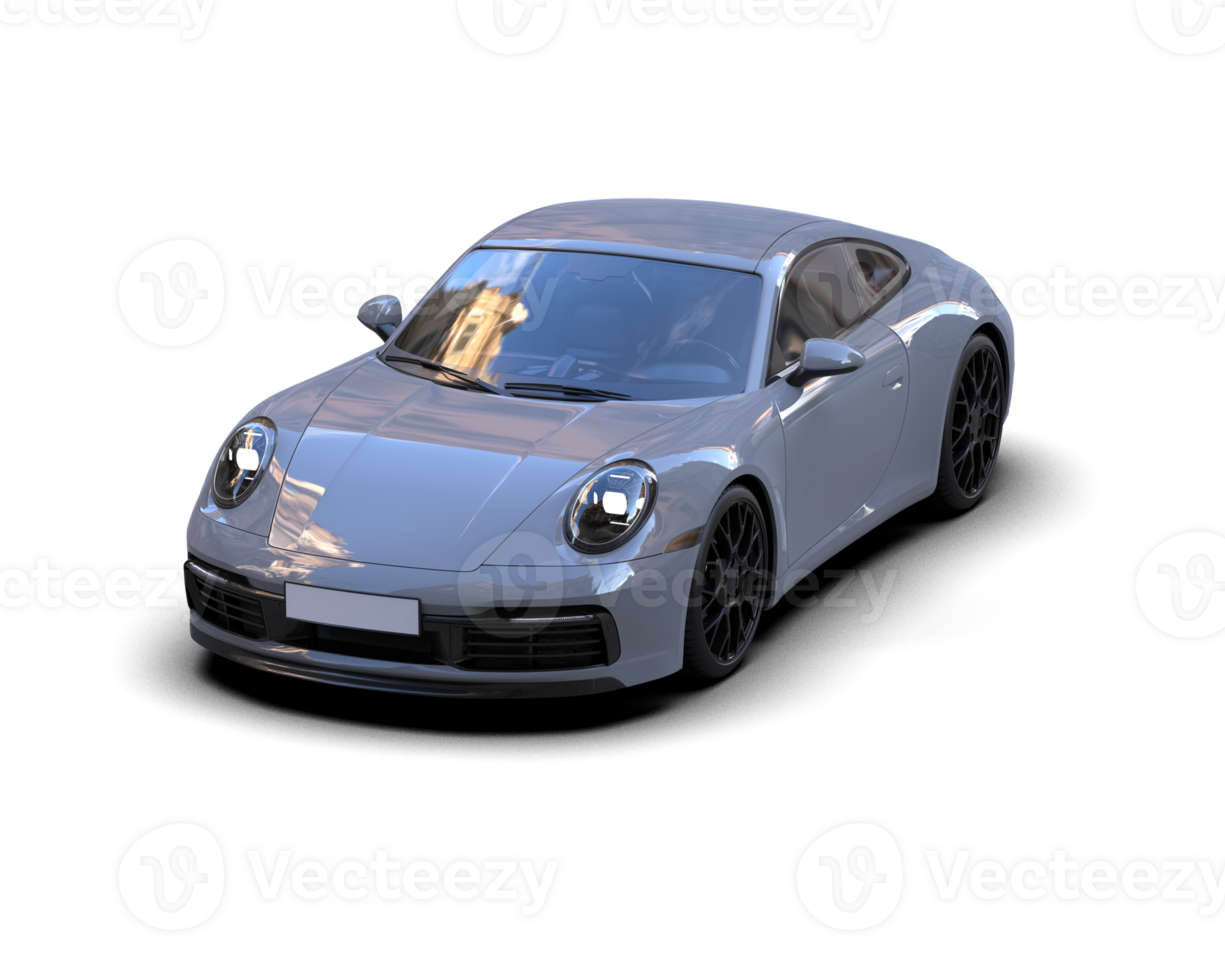 Realistic sport car isolated on background. 3d rendering - illustration png