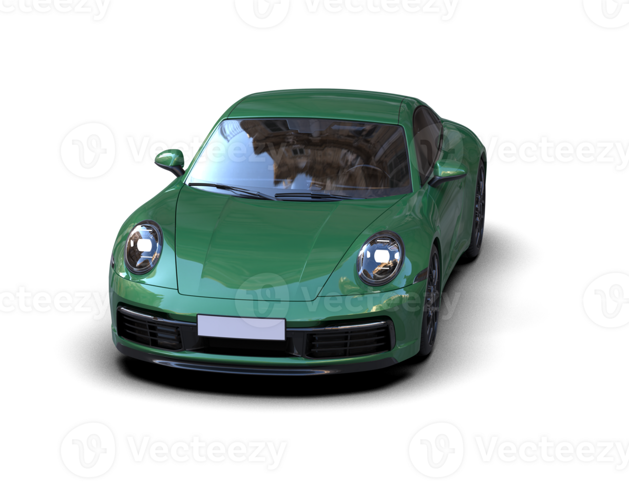 Realistic sport car isolated on background. 3d rendering - illustration png