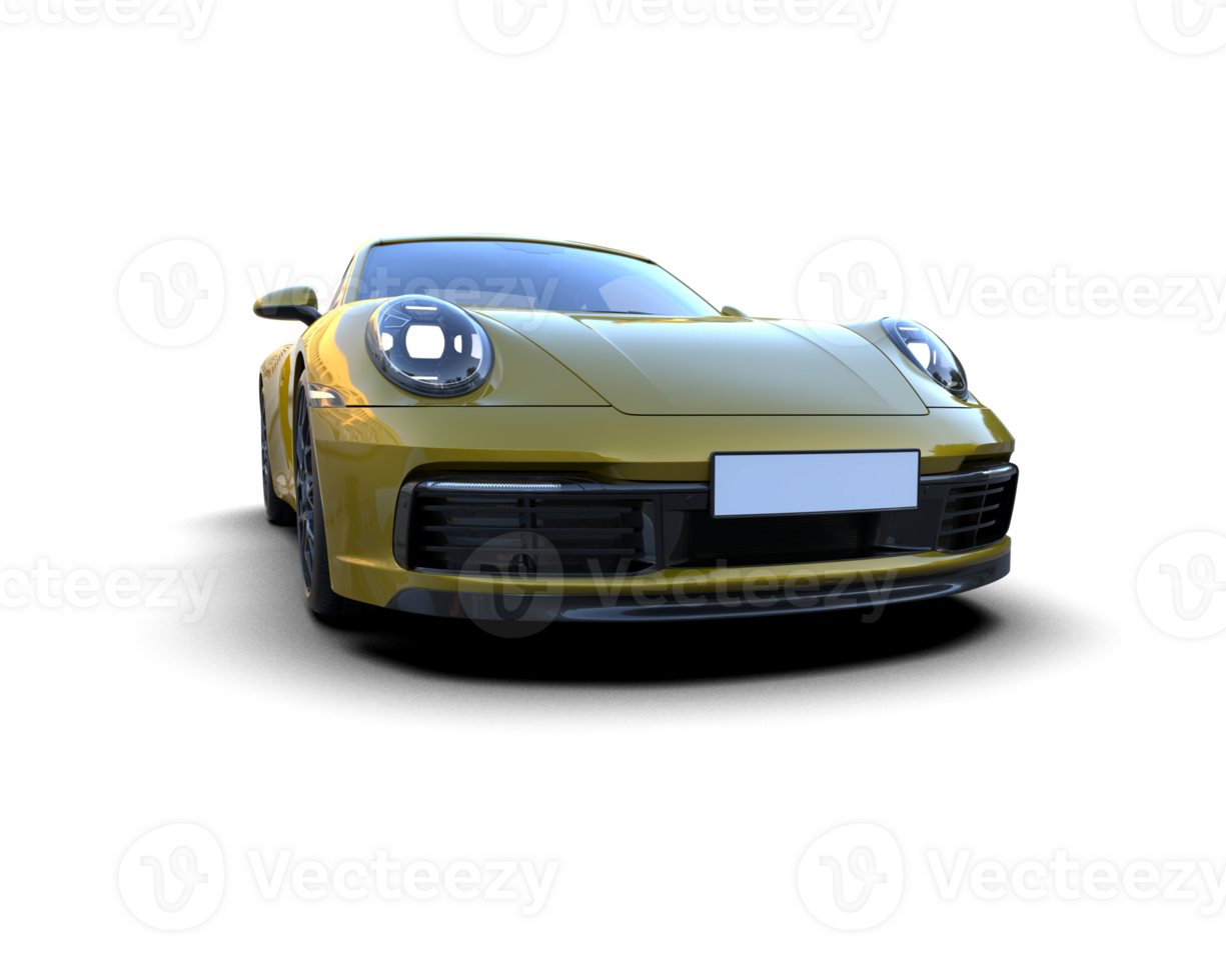 Realistic sport car isolated on background. 3d rendering - illustration png