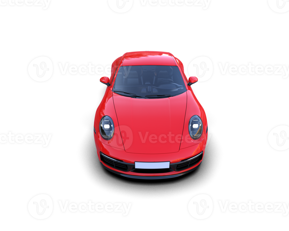 Realistic sport car isolated on background. 3d rendering - illustration png
