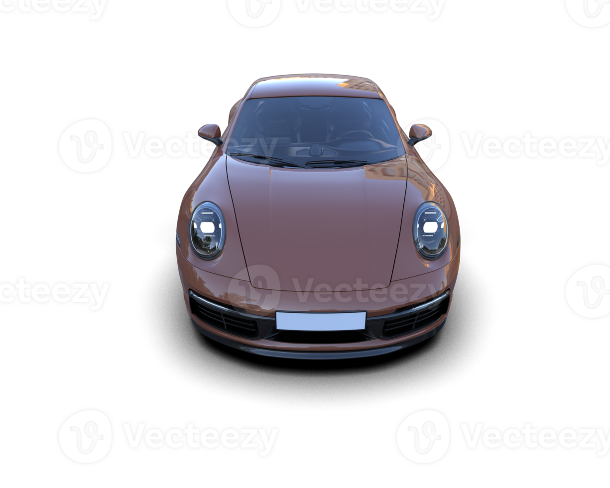 Realistic sport car isolated on background. 3d rendering - illustration png