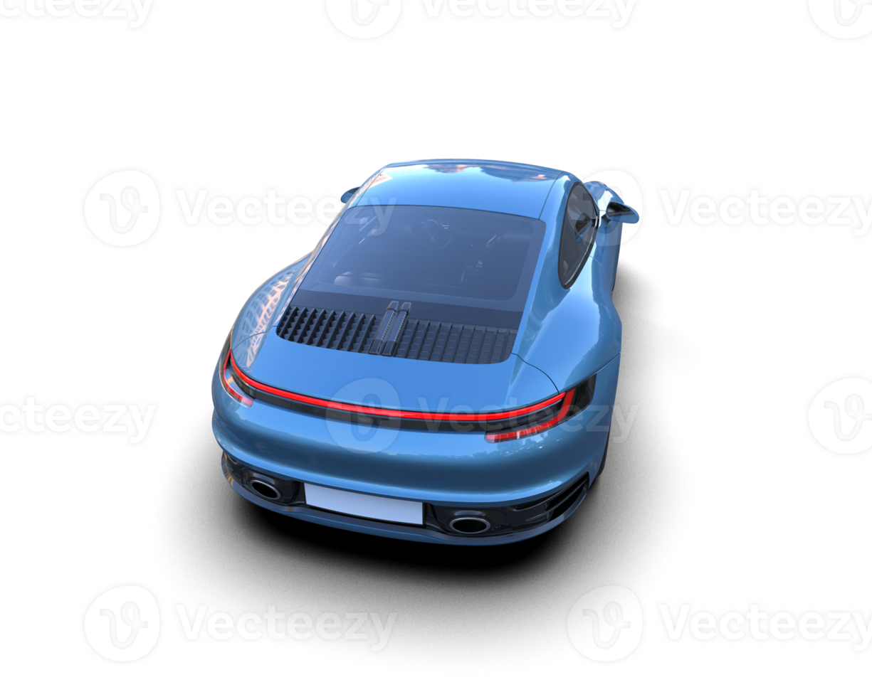 Realistic sport car isolated on background. 3d rendering - illustration png