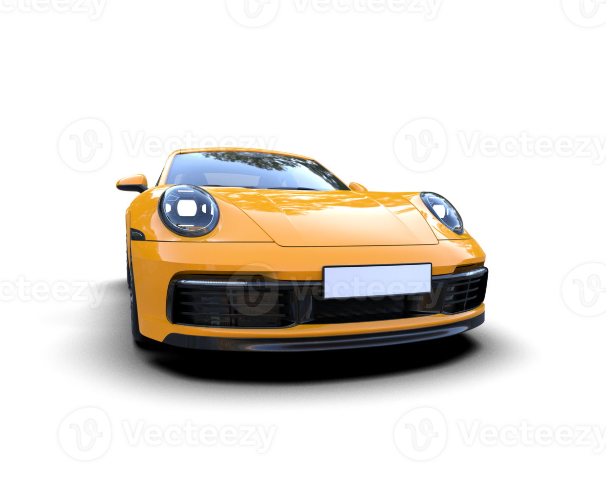 Realistic sport car isolated on background. 3d rendering - illustration png