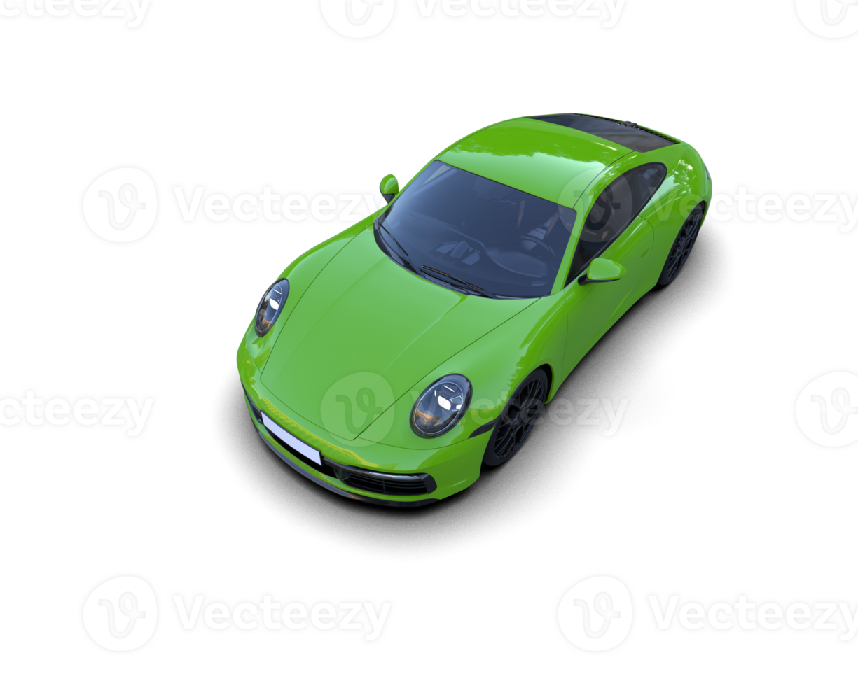 Realistic sport car isolated on background. 3d rendering - illustration png