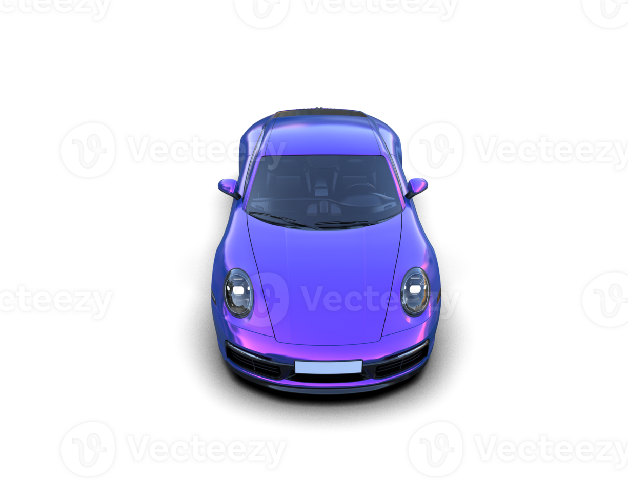 Realistic sport car isolated on background. 3d rendering - illustration png