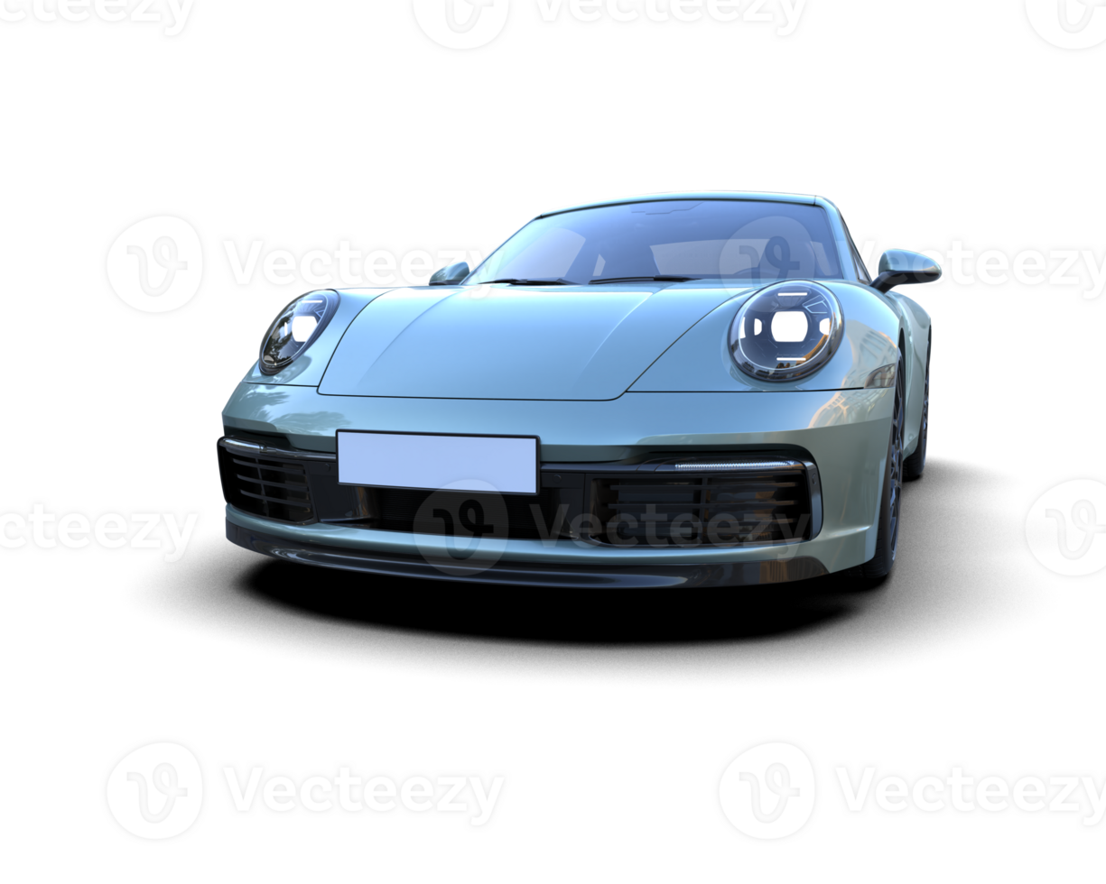 Realistic sport car isolated on background. 3d rendering - illustration png