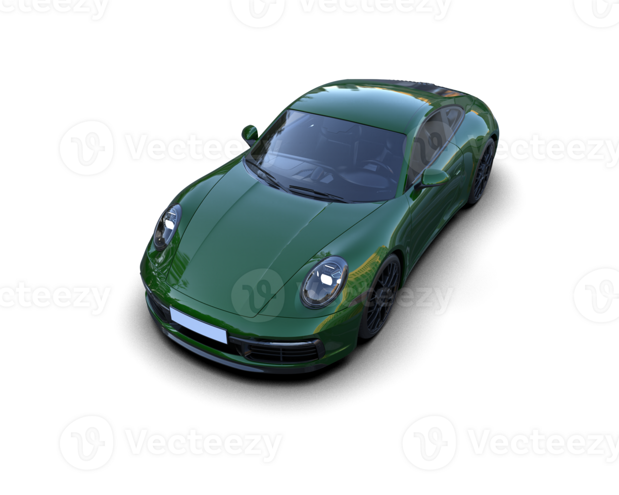 Realistic sport car isolated on background. 3d rendering - illustration png