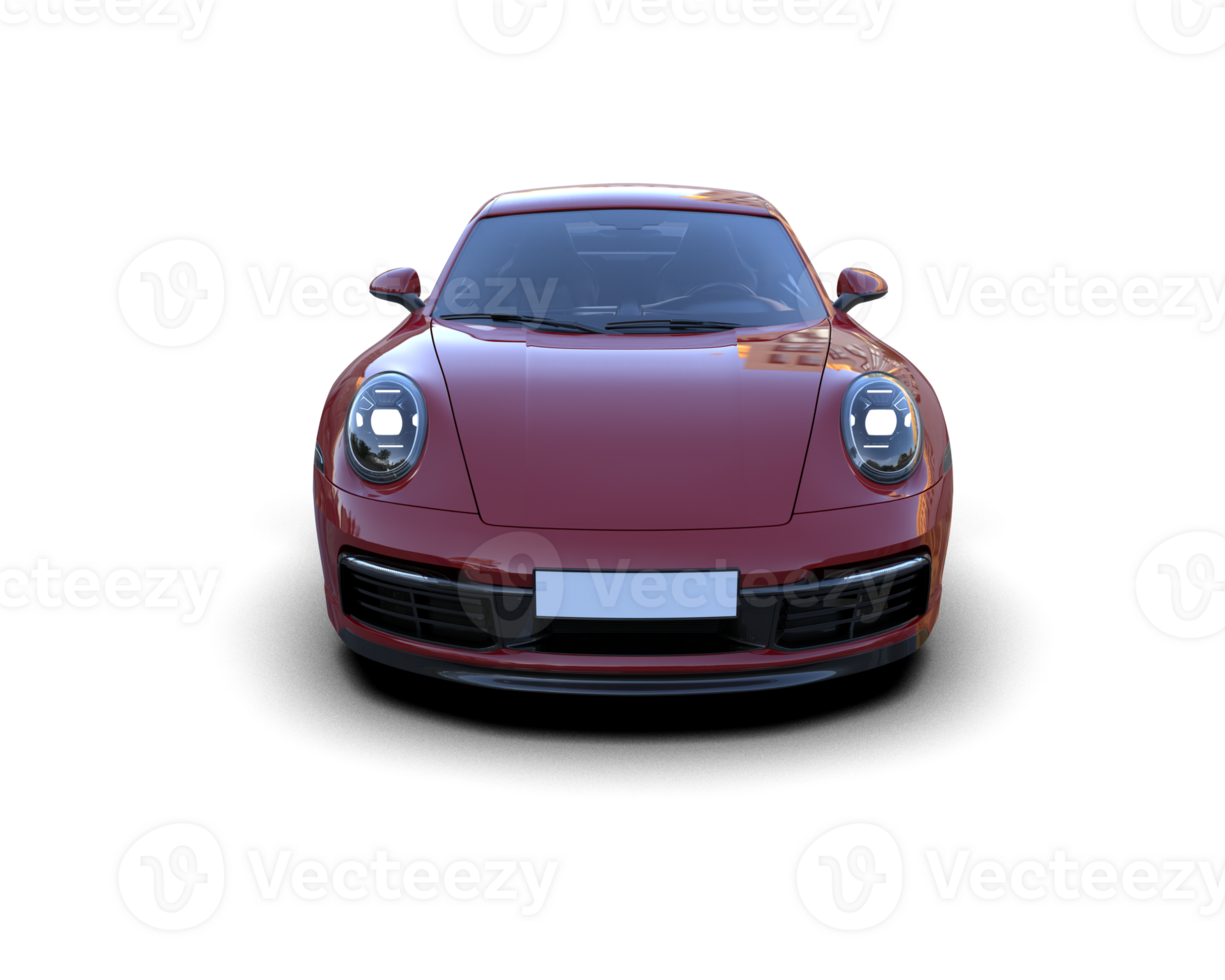 Realistic sport car isolated on background. 3d rendering - illustration png