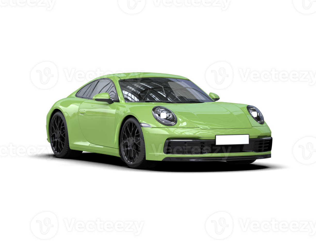 Realistic sport car isolated on background. 3d rendering - illustration png