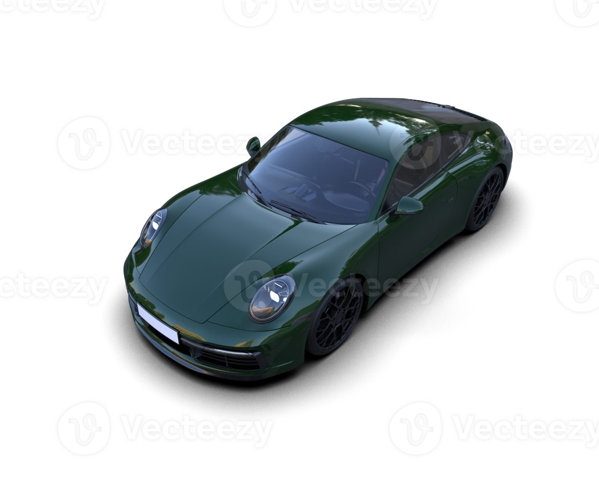 Realistic sport car isolated on background. 3d rendering - illustration png