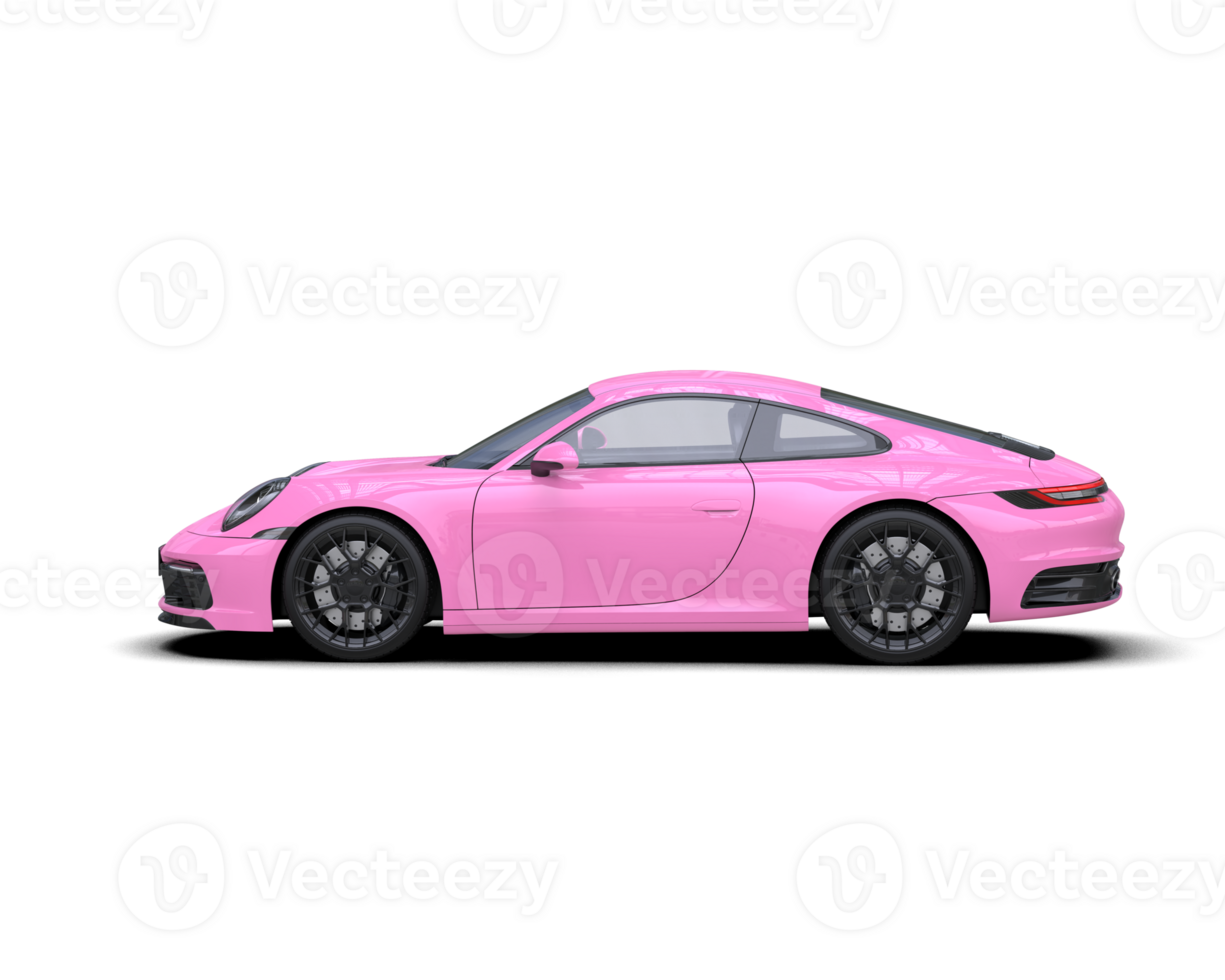 Realistic sport car isolated on background. 3d rendering - illustration png