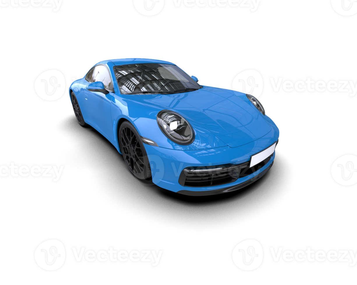 Realistic sport car isolated on background. 3d rendering - illustration png