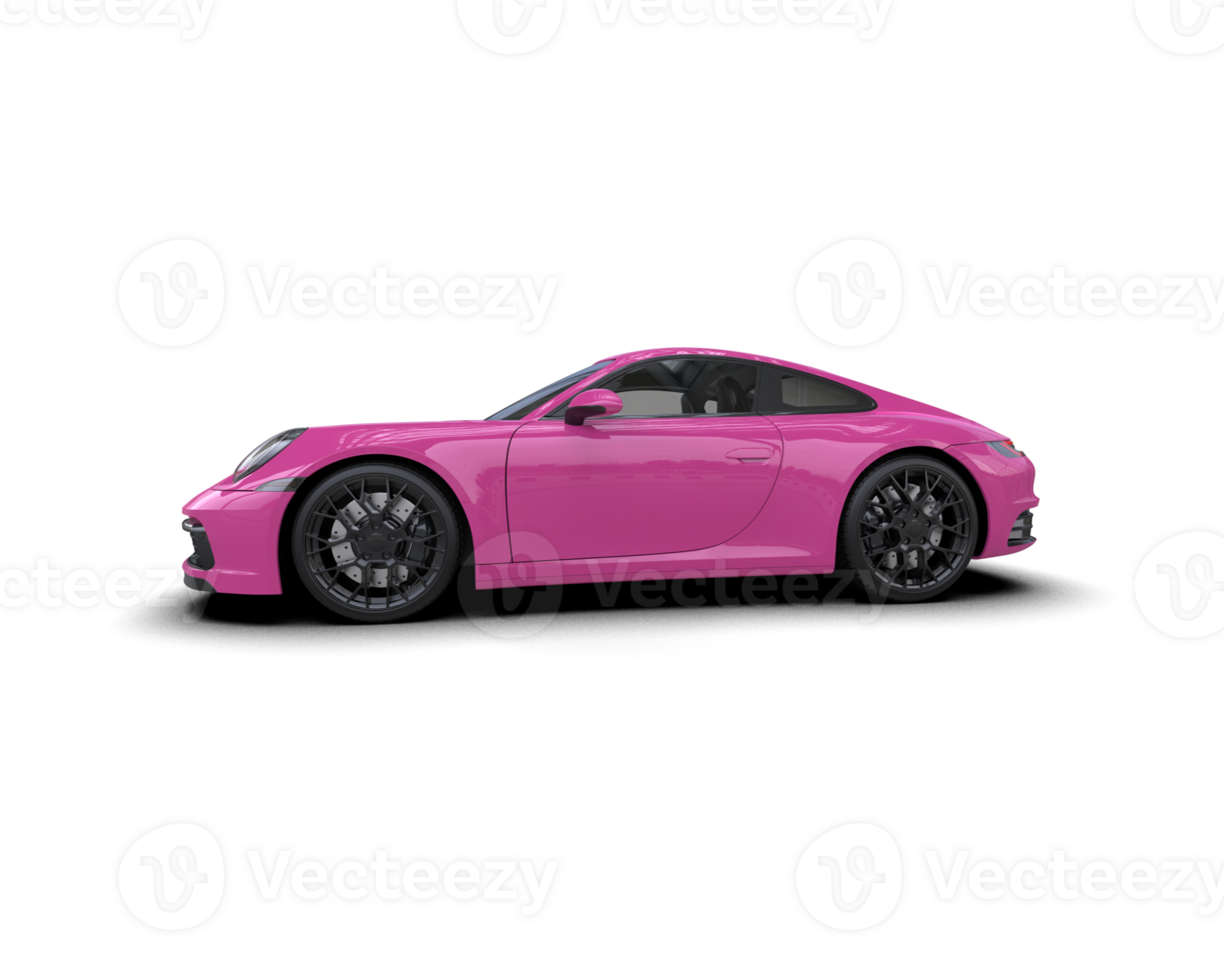 Realistic sport car isolated on background. 3d rendering - illustration png