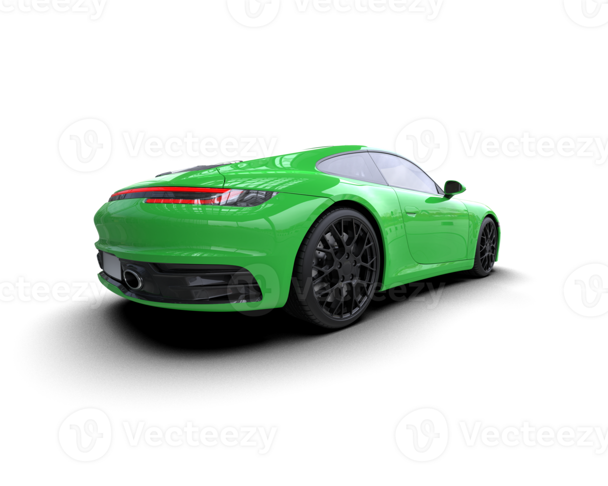 Realistic sport car isolated on background. 3d rendering - illustration png