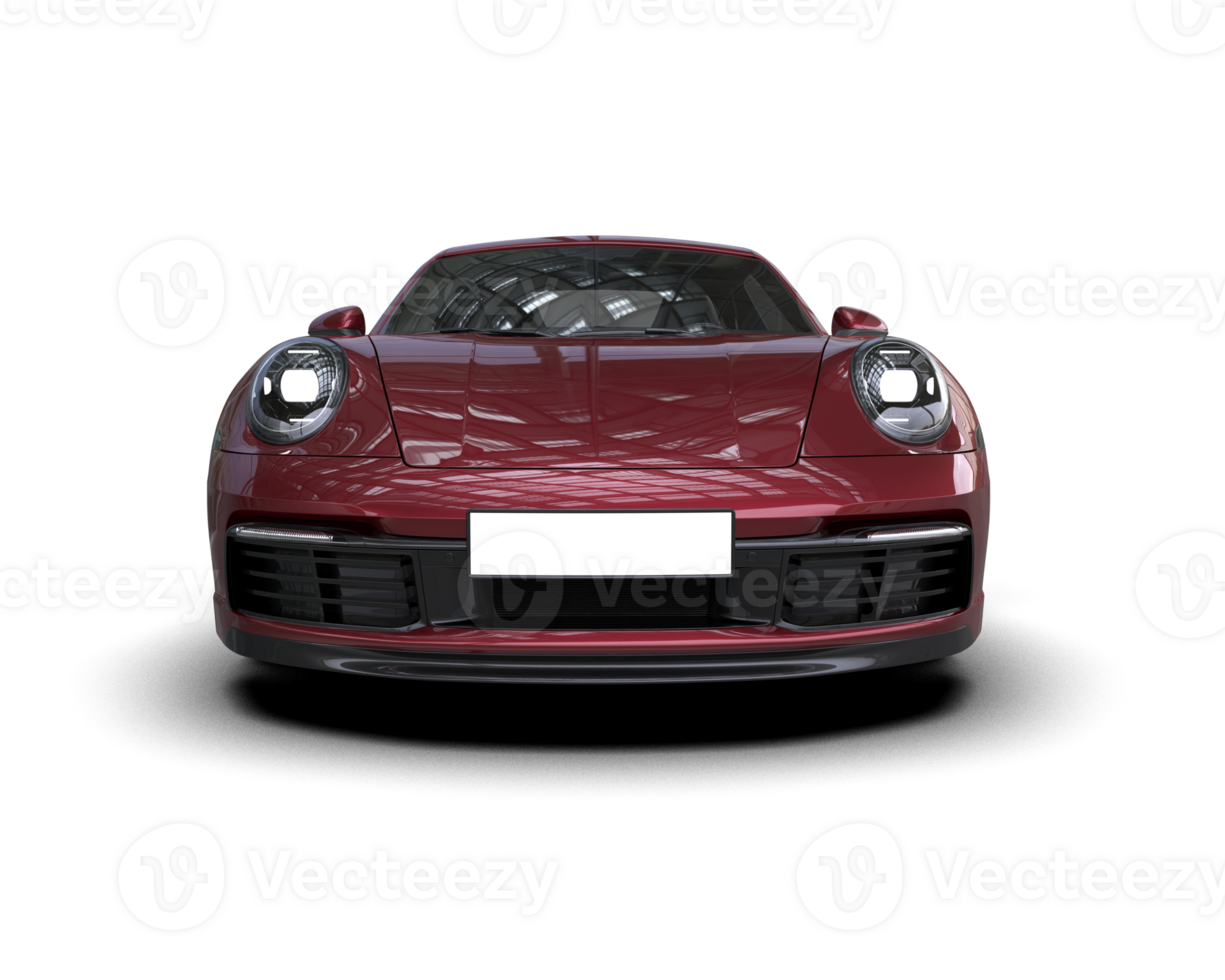 Realistic sport car isolated on background. 3d rendering - illustration png