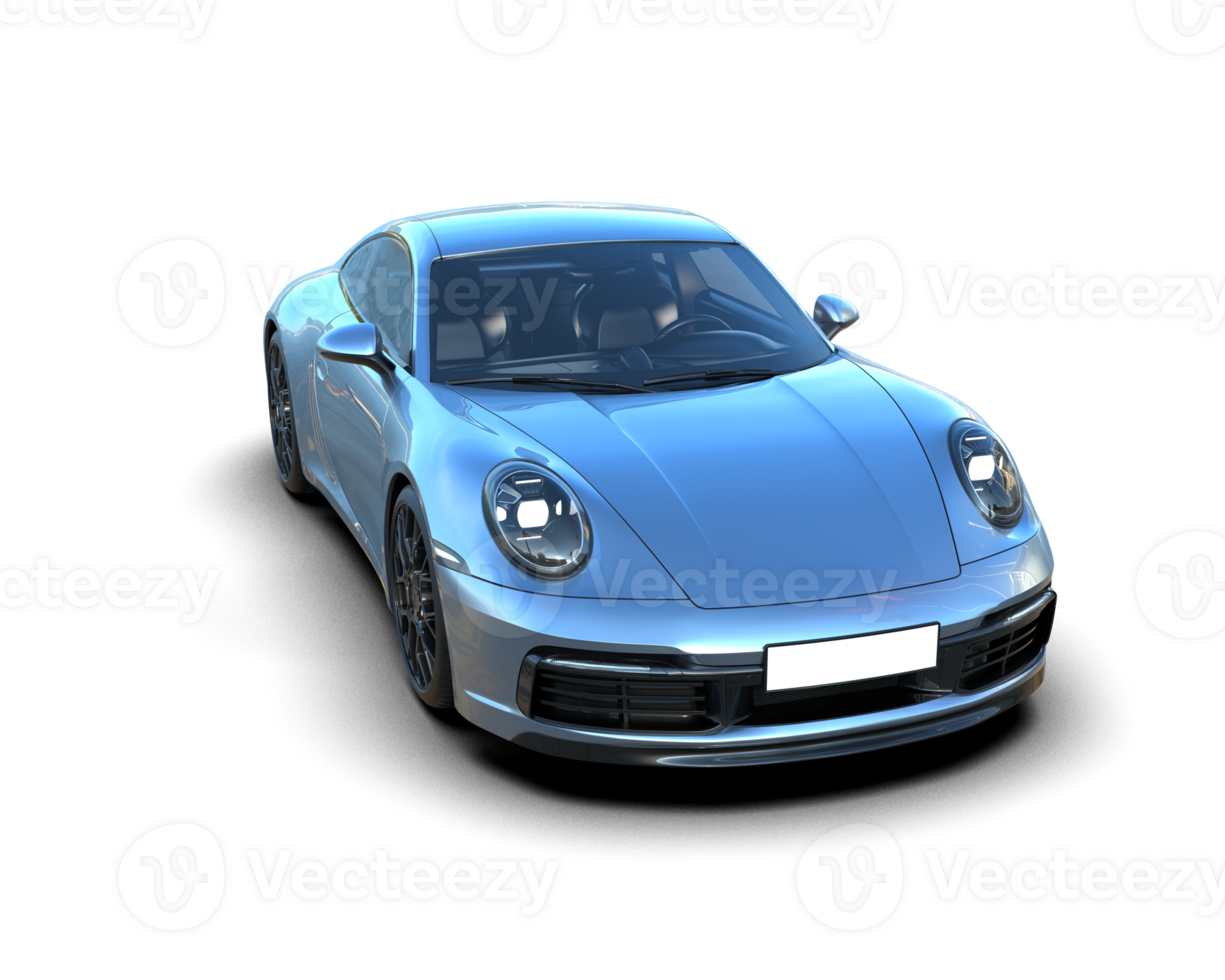 Realistic sport car isolated on background. 3d rendering - illustration png